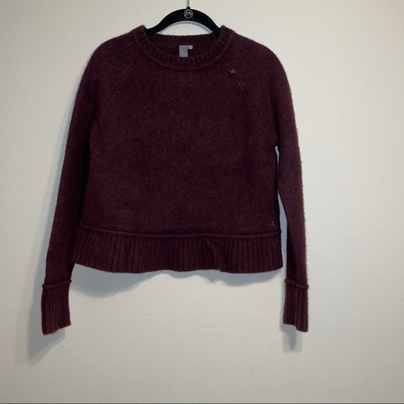 Sweaty Betty Womens ‎ Purple Crop Sweater Top size S - Picture 1 of 8